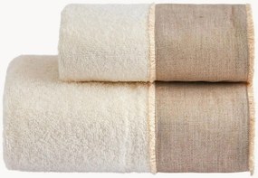Set di 2 asciugamani in cotone Nicol