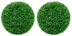 Sfere Di Bosso Artificiale 2 Pz 55 Cm /
