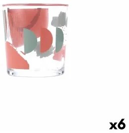 Bicchiere Quid Kaleido Multicolore Vetro Astratto 380 ml (6 Unità)