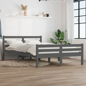 Giroletto Grigio İn Legno Massello 140x200 Cm /