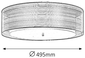Rabalux 2634 - Plafoniera ANASTASIA 3xE14/25W