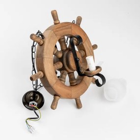 Brilagi - Lampadario a sospensione con catena TIMONA 2xE14/40W/230V faggio