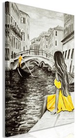 Quadro Far Dreams (1 Part) Vertical Yellow  Colore Giallo, Dimensioni e Misure 60x90