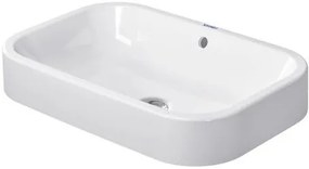 Lavabo 60x40 da Appoggio con troppopieno senza foro rubinetteria Bianco Happy D2 2314600000 Duravit