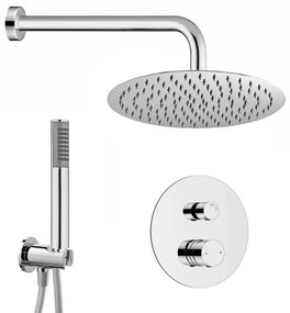 Set doccia incasso cromato con soffione 25 e kit doccia completo Gemini
