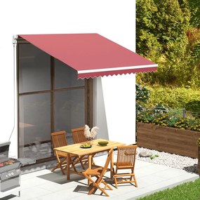 Tessuto Di Ricambio Per Tenda Da Sole Rosso Borgogna 3x2,5 M /