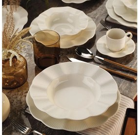 Servizio da tavola 26 pezzi in porcellana bianca