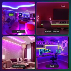 Aigostar - Striscia LED RGB Dimmerabile da esterno 3m LED/24W/12/230V IP65