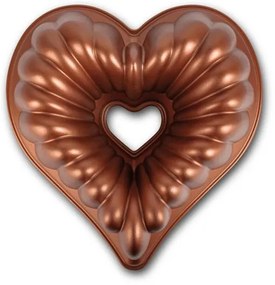 Stampo per ciambella KITCHISIMO a forma di cuore, color rame