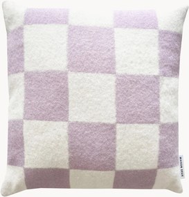 Copricuscino in lana con motivo a quadri Level Up