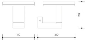 Applique a LED da esterno BARI LED/10W/230V 4000K IP54 antracite