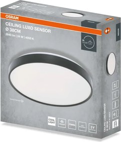 Osram - Plafoniera LED CEILING LUXO LED/24W/230V Ø 38 cm nera