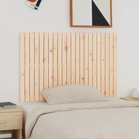 Testiera Da Parete 140x3x90 Cm İn Legno Massello Di Pino /