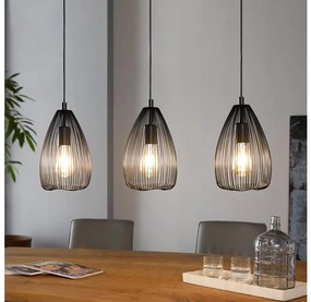 Eglo 49142 - Lampadario a sospensione con filo CLEVEDON 3xE27/60W/230V