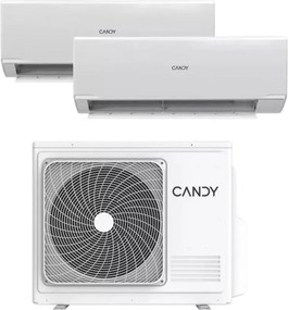 climatizzatore caldo freddo candy pompa di calore "pura" dualsplit 9000+12000 btu con wifi