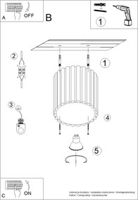 Brilagi - Faretto SFERA 1xGU10/10W/230V Ø 10 cm marrone