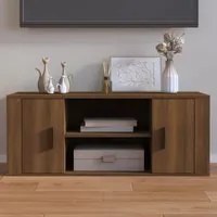 Mobile TV Rovere Marrone 100x35x40 cm in Legno Multistrato cod mxl 26166