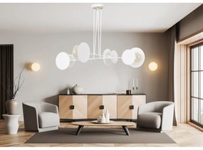 Lampadario a sospensione con filo IDEA 4xE27/15W/230V bianco