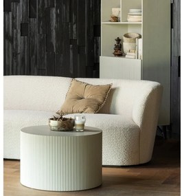 Tavolino rotondo beige ø 60 cm Sanne - WOOOD