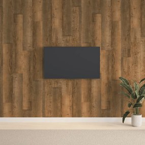 Pannelli Da Parete Effetto Legno Marrone Pvc 2,06 M² /