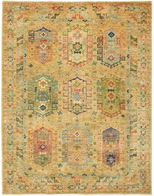 Samarkand Tappeto 190 x 150 Grigio (Pakistan) Annodato A Mano