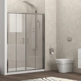 Nicchia doccia 180cm doppio scorrevole altezza 180cm | KAM-KNF6000 - KAMALU