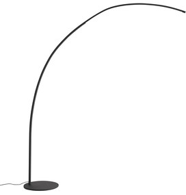 Lampada ad arco moderna nera con LED e dimmer touch - Arlow