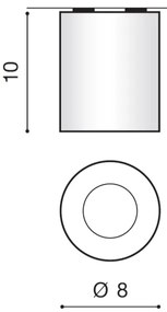 Azzardo AZ2559 - Plafoniera da esterno ARO 1xGU10/50W/230V IP54