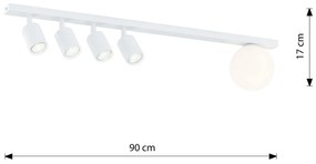 Lampadario da Soffitto BASTER 5 White GU10 e E14