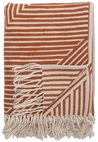 Bloomingville - Maddeleine Throw Orange/Cotton Bloomingville