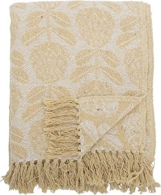 Coperta gialla in misto cotone 130x155 cm Pratello – Bloomingville