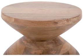 Tavolino rotondo in legno di mango ø 35 cm Totem - Leitmotiv