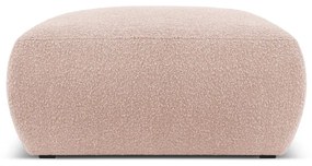Sgabello in tessuto bouclé rosa Molino - Micadoni Home