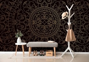 Carta da parati – Ornamento orientale dorato