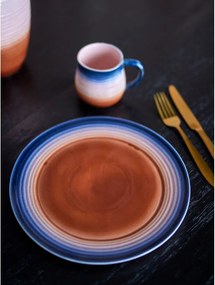 Set di piatti blu/arancioni in gres 4 pz ø 27 cm Tatum – Bloomingville