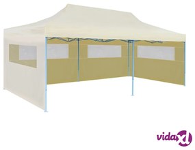vidaXL Tenda per Feste Pop-Up Pieghevole Crema 3 x 6 m