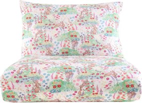 Set copripiumino e federa da bambini in cotone per letto matrimoniale 3 pezzi 200x200 cm Meadow Bunnies – Belle &amp; Boo