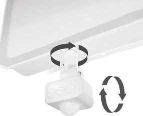 Faro LED 30W IP65 Bianco con Sensore di Movimento e OSRAM chip LED Colore Bianco Caldo 3.000K