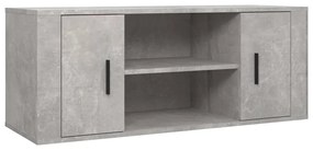 Mobile per TV Grigio Cemento 100x35x40 cm Legno Multistrato