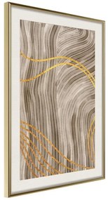 Poster  Golden Path  Cornice Quadri Cornice d'oro con passe-partout, Larghezza x Altezza Home decor 30x45