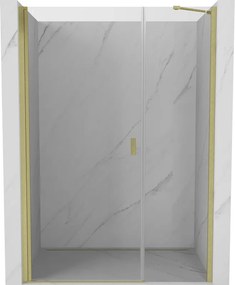 Mexen Mist-B porta doccia a battente 105 cm, trasparente, oro spazzolato - 8A2-105-001-55-00