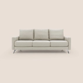 Klimt divano con 3 sedute allungabili e schienali in piuma d'oca in tessuto smacchiabile T05