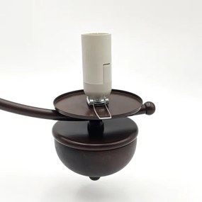 Brilagi - LED Lampadario a sospensione con catena COTTAGE 3xE14/40W/230V quercia/marrone