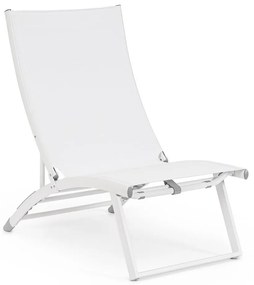 Sdraio da giardino bianca in metallo Taylor – Bizzotto