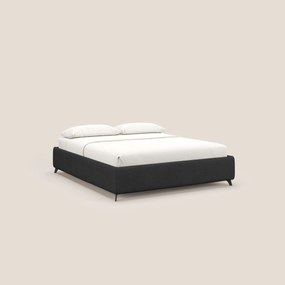 Sara sommier con giroletto contenitore in tessuto impermeabile T02 nero