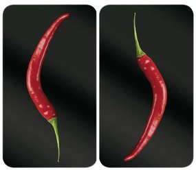 WENKO 2521380100 - Copertura per piano cottura 30x52 cm multicolore/grigia/trasparente