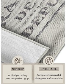 Passatoia grigia/color crema 62x150 cm Cucina – Hanse Home