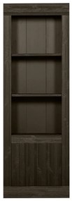 Libreria in legno di pino marrone scuro 78x230 cm Yumi - BePureHome