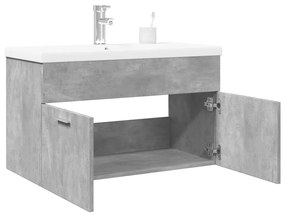 Mobile Da Bagno Con Lavabo Integrato Grigio Cemento /
