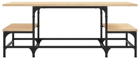 Tavolino Salotto Rovere Sonoma 100x50,5x40 cm Legno Multistrato